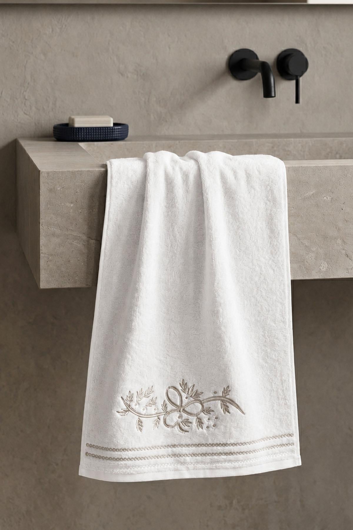 Bougainvillea Embroidered Hand Towel (50 x 90 cm)