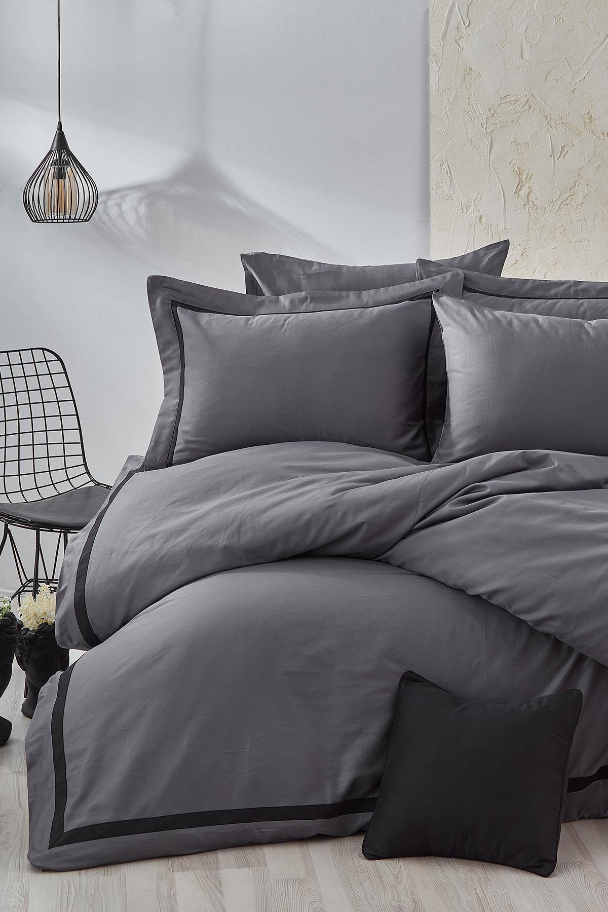 Carisma Piped Cotton Sateen King Size 7-Piece Duvet Cover Set
