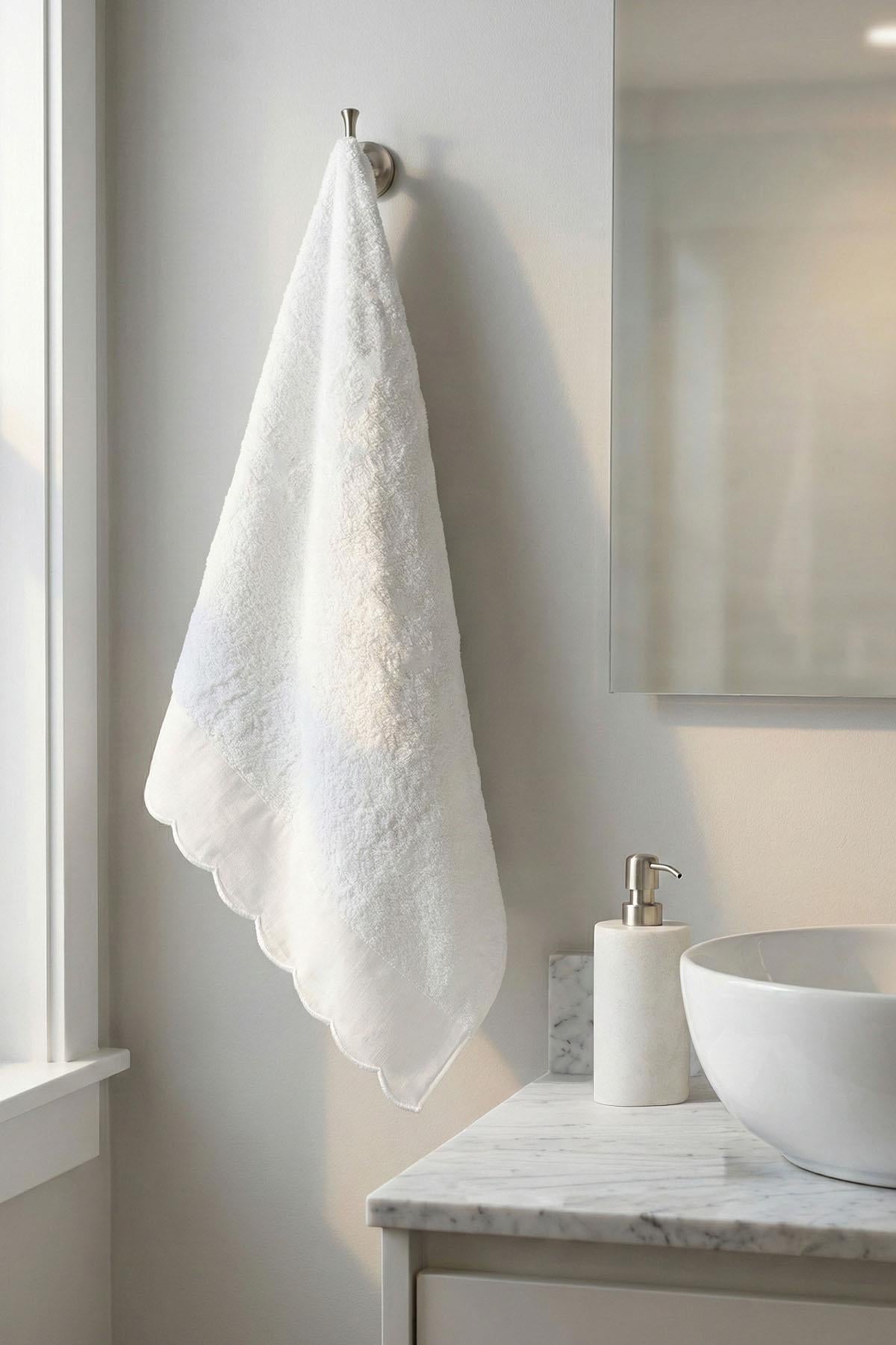 Elora Striped Embroidered Face Towel (50 x 90 cm)