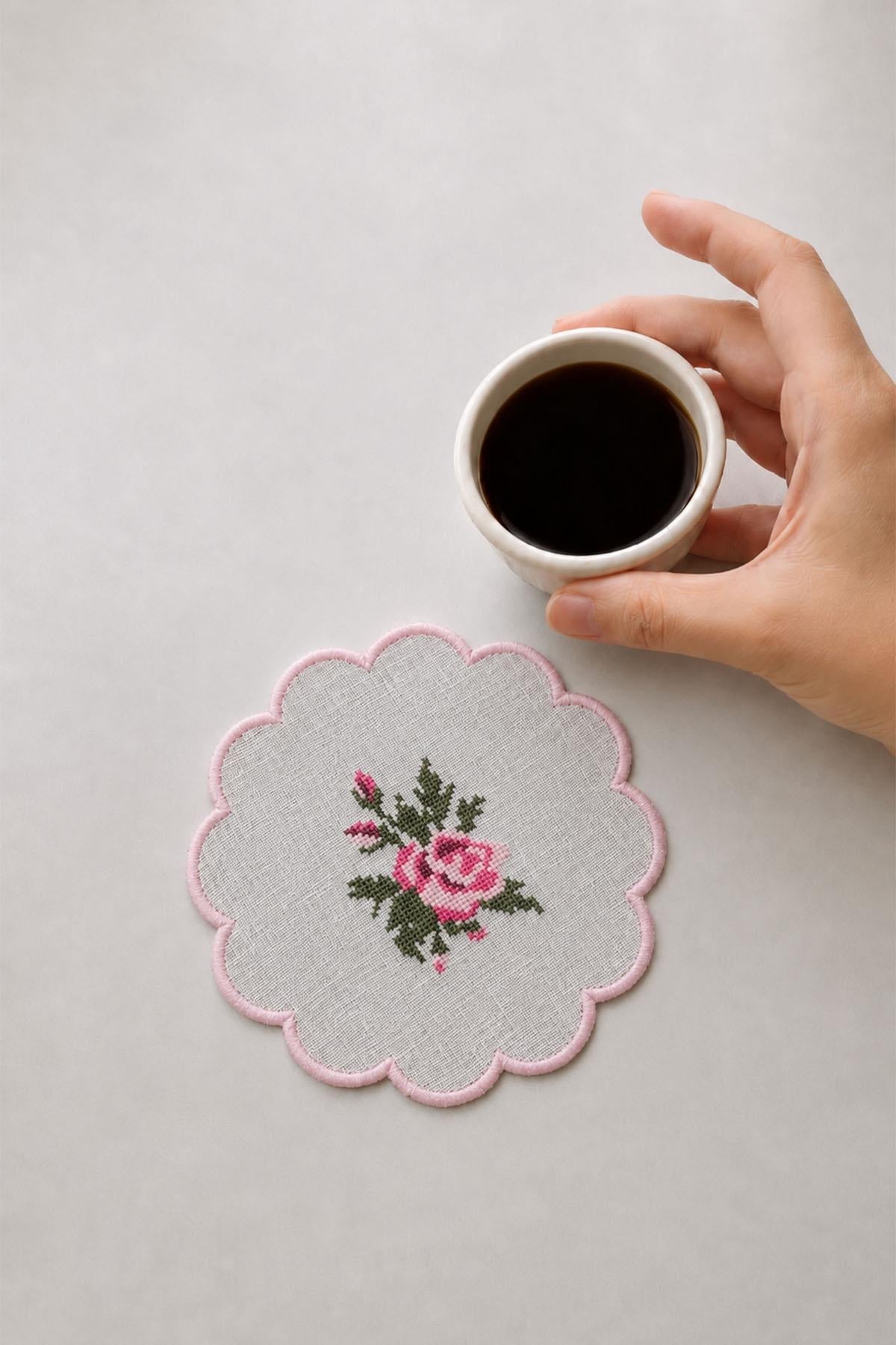 Cross-Stitch Coaster