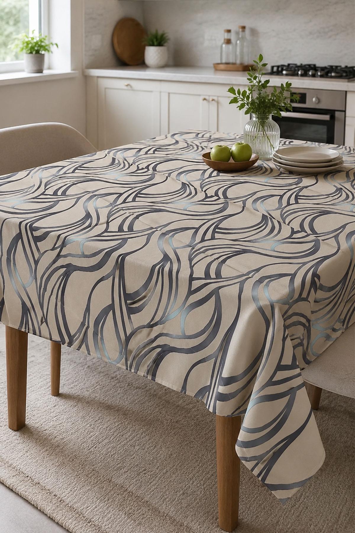 Luna Stain-Resistant Square Tablecloth (130 x 130 cm)