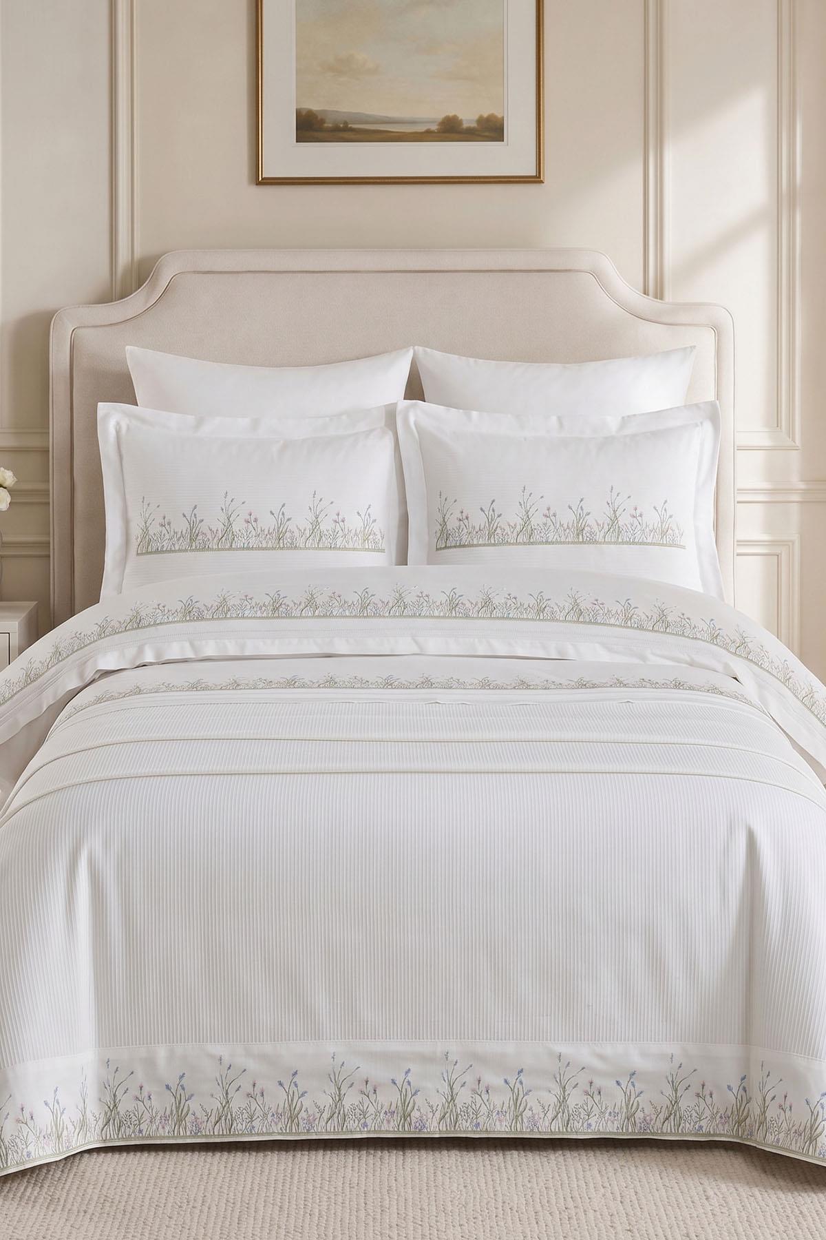 Fairy Tale Embroidered Super King Size 7-Piece Duvet Cover + Quilt Set
