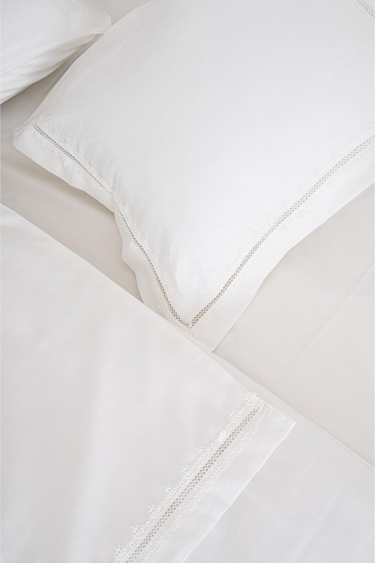 Sena Baby Embroidered Cotton Satin 4-Piece Duvet Cover Set