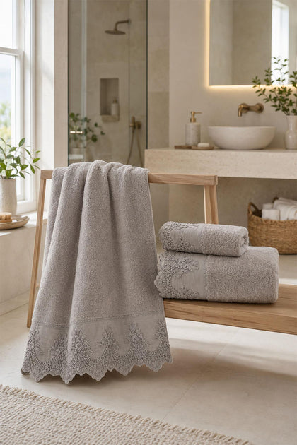 Embroidered Canvas Face Towel (50 x 90 cm)