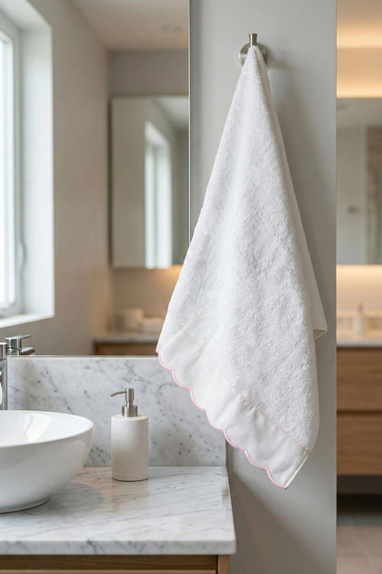 Elora Striped Embroidered Hand Towel (30 x 50 cm)