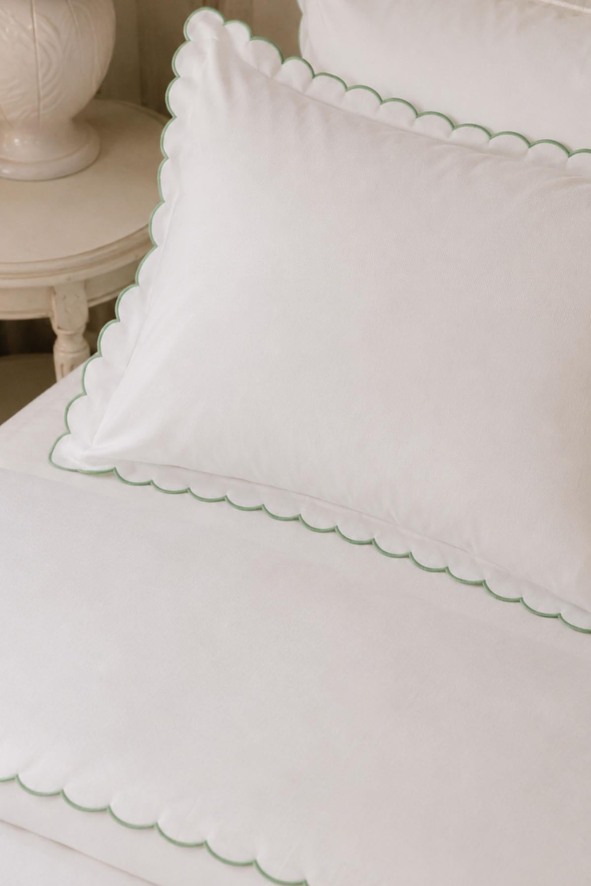 Elora Cotton Sateen Embroidered 6-Piece Double Duvet Cover Set