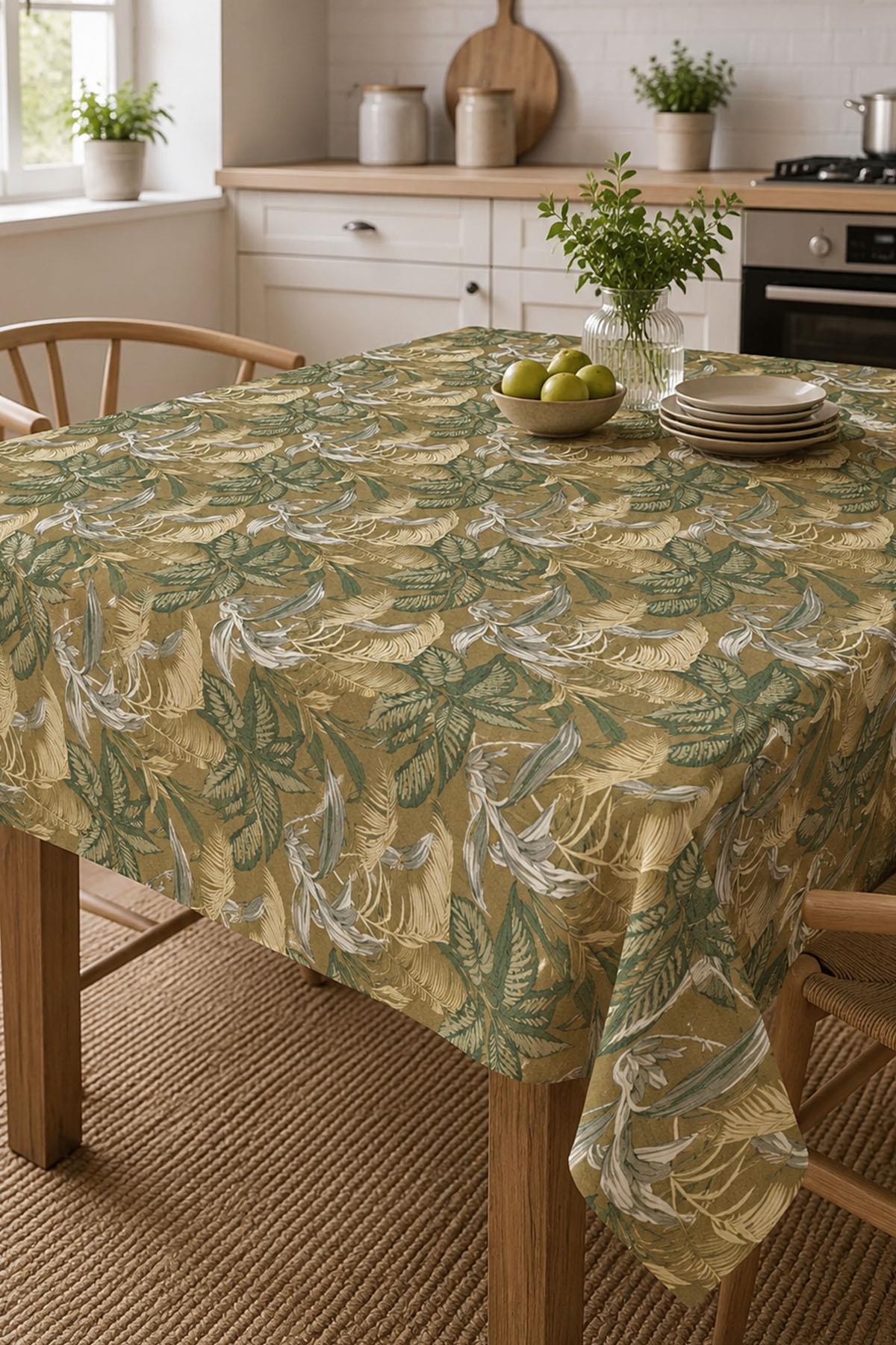 Flora Stain-Resistant Carefree Square Tablecloth (130 x 130 cm)