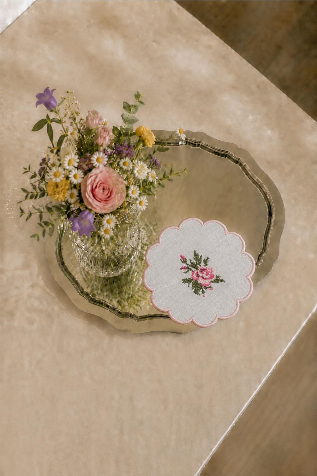 Cross-Stitch Coaster